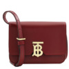Túi xách Burberry Mini TB da đỏ sẫm hình chéo