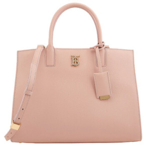 Túi xách da Burberry Frances nhỏ màu hồng nhạt chính hãng
