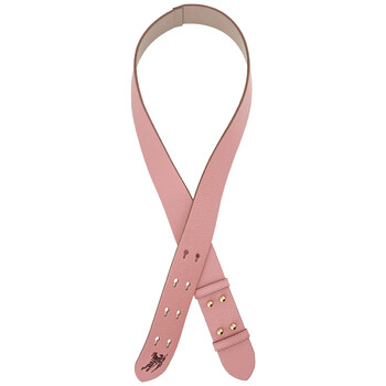 Burberry Equestrian Knight Logo Dusty Rose Leather Handbag Belt Strap