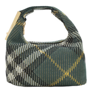 Túi xách mini Duffle Burberry họa tiết Ivy Check
