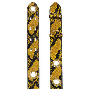 Burberry Ladies Amber Yellow Croco-embossed Leather Bag Strap
