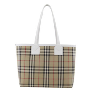 Túi Xách Nhỏ Burberry London Kiểu Dáng Kiểm Tra Be Duy Nhất Bằng Vải Cotton Canvas