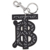 Móc chìa khóa da họa tiết monogram TB Burberry chính hãng