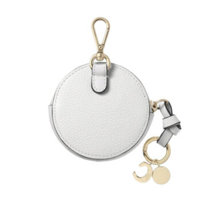 Chloe Crystal White Alphabet Coin Purse