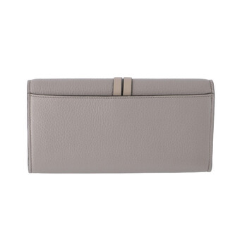 Chloe Ladies Alphabet Long Leather Wallet In Grey