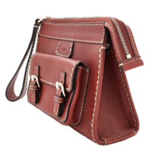 Chloe Ladies Sepia Brown Small Edith Pouch