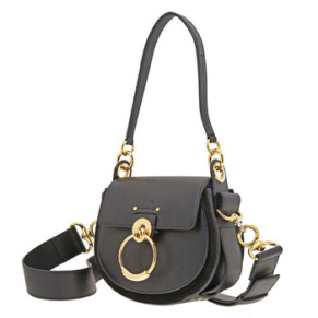 Chloe Small Tess Shoulder Bag- Black