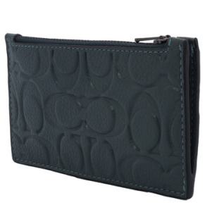 Coach Signature Zip Card Case