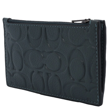 Coach Signature Zip Card Case