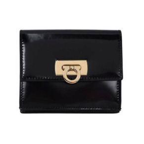 Ví gập Pháp Ferragamo Gancini Clasp Wanda chính hãng