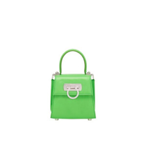 Túi xách nữ Ferragamo Micro Iconic màu xanh lá cây kiểu tay cầm