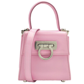 Túi Xách Nữ Ferragamo Hồng Micro Iconic Tay Cầm