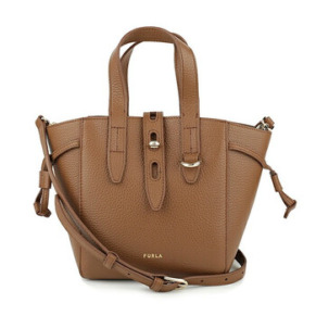 Túi xách mini da nữ Furla màu nâu caramel