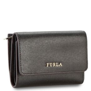 Ví nữ Furla tri fold da Babylon màu Onyx