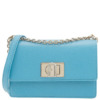Túi đeo chéo Furla có nắp gập với logo khắc nổi