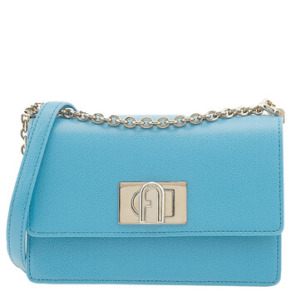 Túi đeo chéo Furla có nắp gập với logo khắc nổi