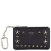 Ví Da Nữ Jimmy Choo Nancy Đen Bằng Da Thật
