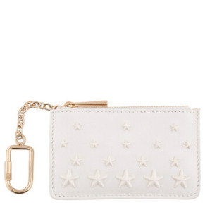 Ví xu tiền nữ Jimmy Choo Latte/Light Gold mẫu Nancy