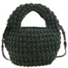 Túi xách tay có đan khaki Jw Anderson Popcorn Basket