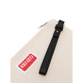 Kenzo Target Canvas Clutch Bag