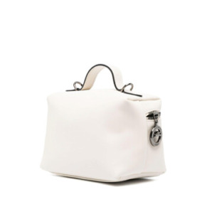 Longchamp Le Pliage Xtra XS Leather Vanity Bag In Ecru