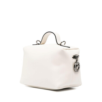 Longchamp Le Pliage Xtra XS Leather Vanity Bag In Ecru