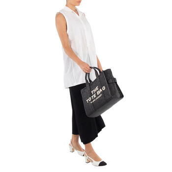Marc Jacobs The Medium Woven Tote Bag In Black