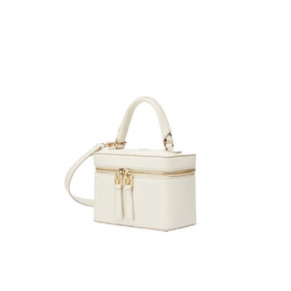 Max Mara Ladies Milk Leather Vanity Top-Handle Bag