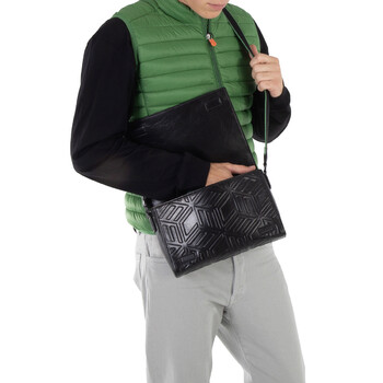 Mcm Klassik Cubic Logo Messenger Bag