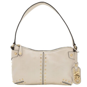 Túi xách da Michael Kors Astor Studded lớn màu kem sáng