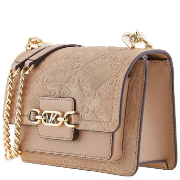 Michael Kors Heatehr Empire Logo Embossed Crossbody Bag