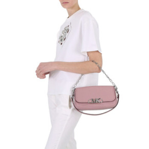 Michael Kors Ladies Royal Pink Parker Medium Leather Pouchette