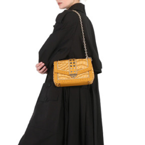 Michael Kors Marigold Animal Print Soho Large Logo Shoulder Bag