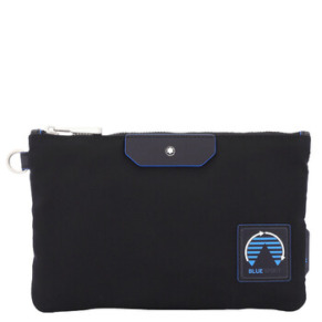 Túi nhỏ Montblanc Black Blue Nylon Spirit chính hãng