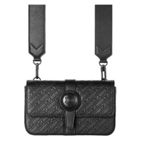 Túi Clutch Crossover Montblanc Da Đen M Print Ultrablack Chính Hãng