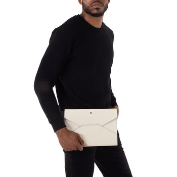 Montblanc Ivory Leather Sartorial Envelope Pouch