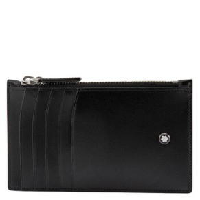 Ví Montblanc Meisterstück Pocket 5cc có zipper Màu đen chính hãng