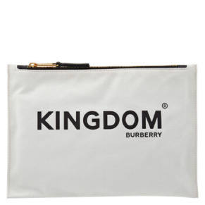Túi Cotton Burberry Kingdom Print Trung Bình Màu Trắng Chalk Chính Hãng