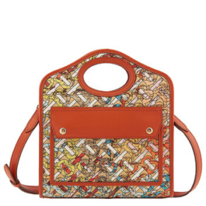 Túi Mini Burberry In Hình Bản Đồ Monogram