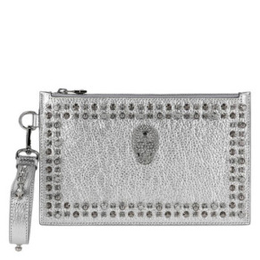 Túi Clutch Da Faux Đính Đá Swarovski Philipp Plein
