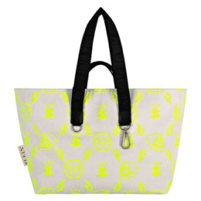 Túi Tote Nylon In Họa Tiết Monogram Philipp Plein Chính Hãng