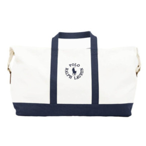 Túi duffel canvas thêu logo chính hãng Polo Ralph Lauren