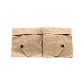 Dây đai túi cotton gabardine màu be nữ Sacai