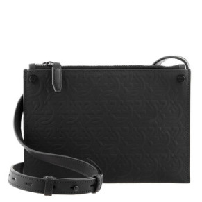 Túi chéo da đen Ferragamo Gancini in nổi chính hãng