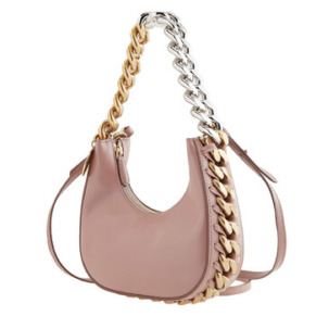 Túi Xách Stella McCartney Frayme Mini Zipped Màu Hồng Dusty Chính Hãng