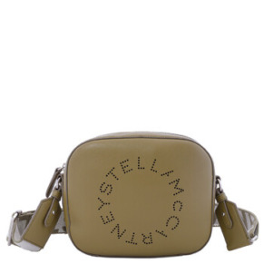 Túi đeo chéo nữ Stella McCartney Olive Logo Grainy Alter Mat mini
