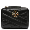 Ví Kira Chevron Gập Tory Burch Màu Đen