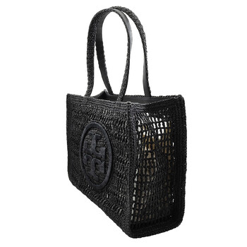 Tory Burch Black Small Hand-Crochete Ella Tote Bag