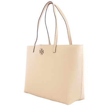 Tory Burch Brie McGraw Pebbled Leather Tote Bag