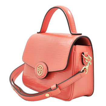 Tory Burch Coral Crush Robinson Small Top-Handle Bag